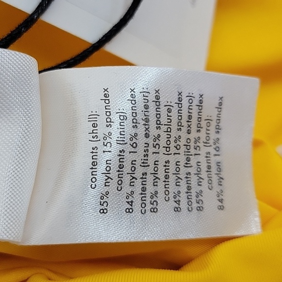 Onia X WeWoreWhat Vibrant Yellow Swimwear Danielle One Pc NWT - Picture 6 of 8